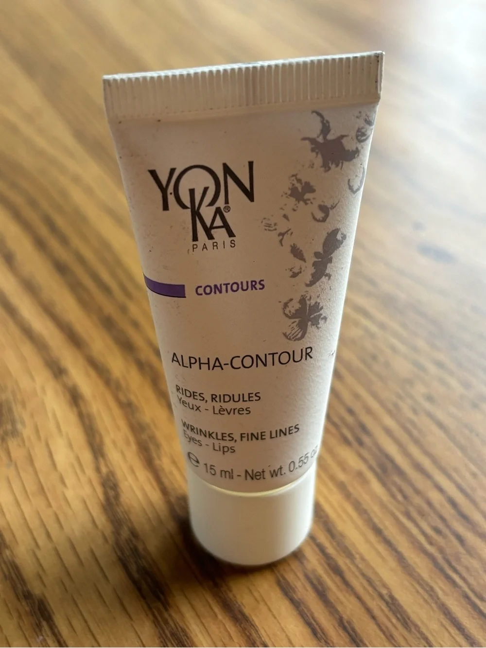 Yon Ka Alpha-Contour Eye & Lip Cream — White with Purple Accent NWOB